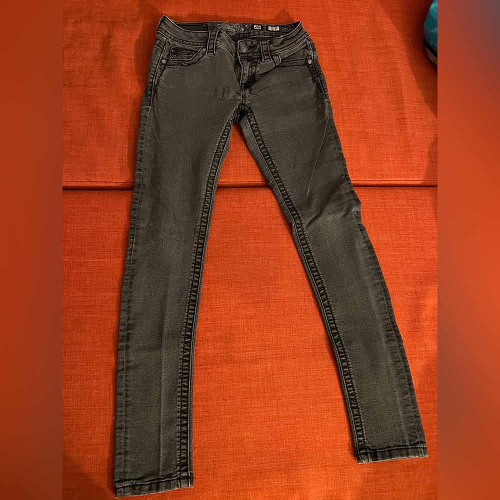 Miss Me Black Mid-Rise Skinny Jeans 26
